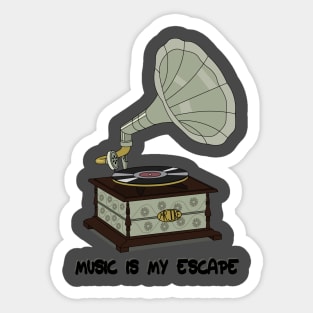 Gramophone Sticker